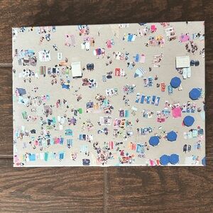 Two Sided 500 piece puzzle Colorful Beach Scene Canvas Art